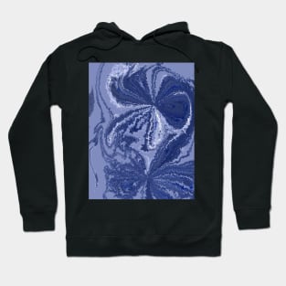 Blue Fantasy Pattern Hoodie